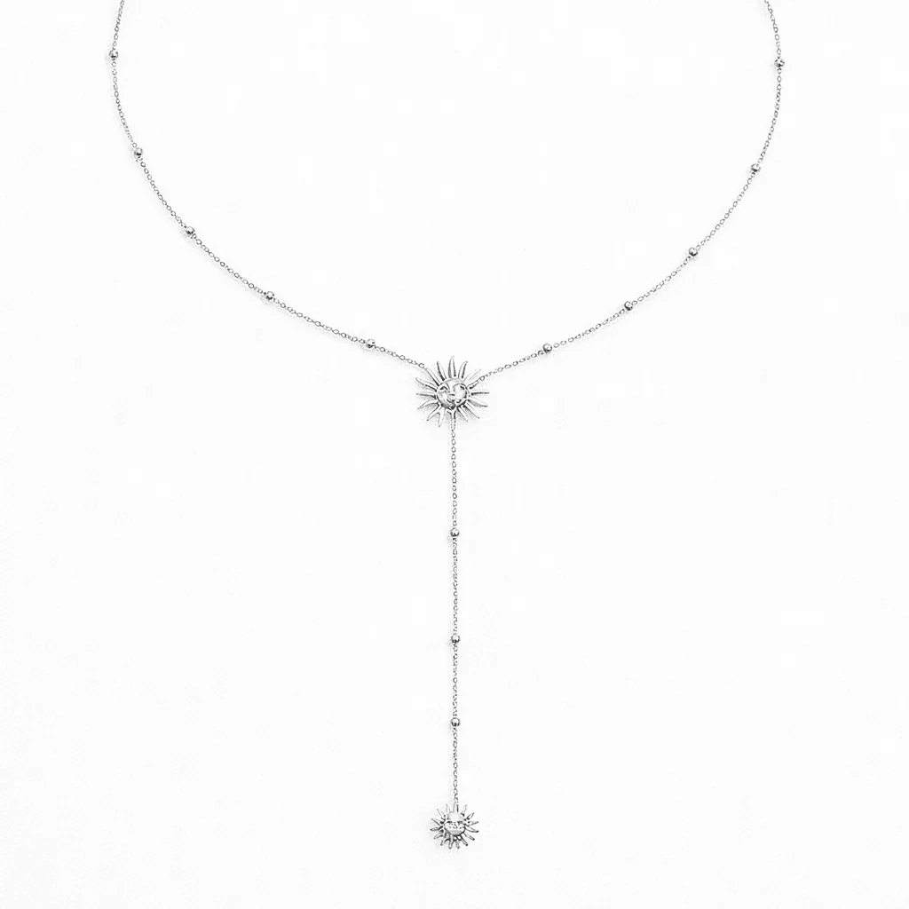 Sunny Glow Lariat Necklace - Image 4