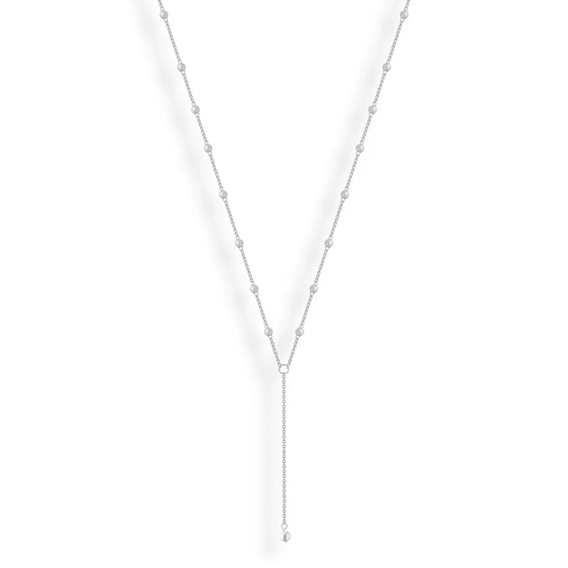 Sweet Pearl Lariat Necklace - Image 6