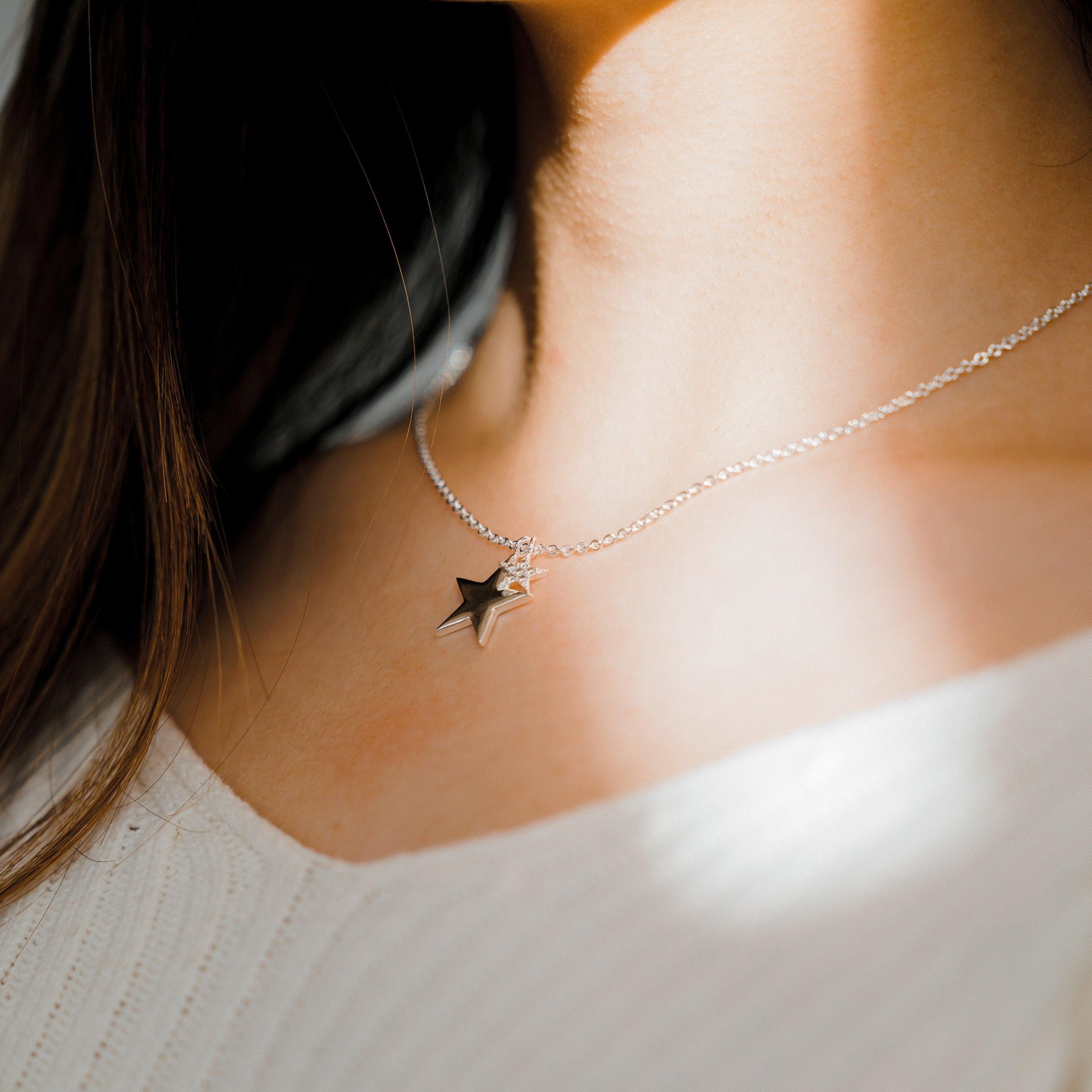 Twin Star Necklace - Image 3