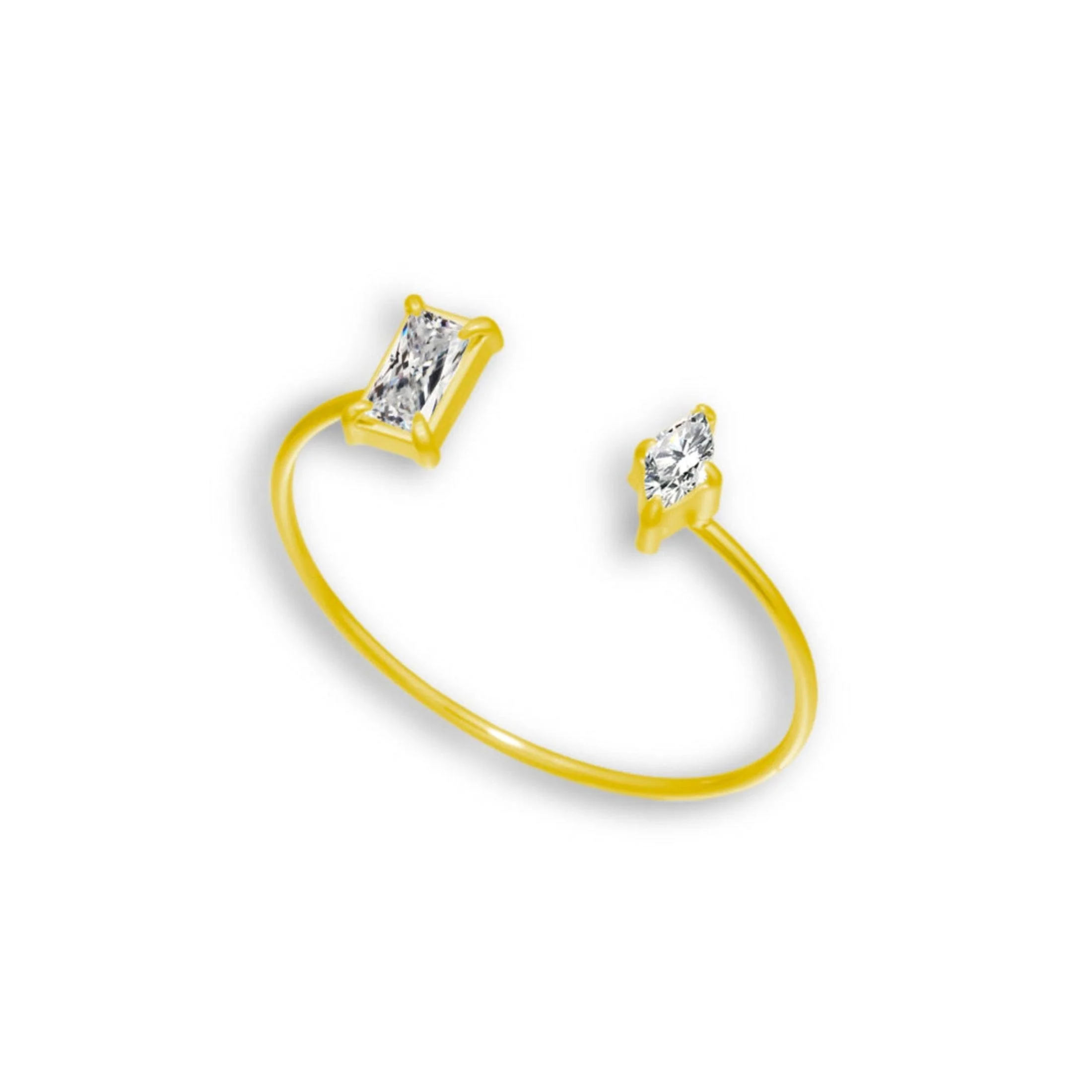Frosted Duet Ring - Image 2