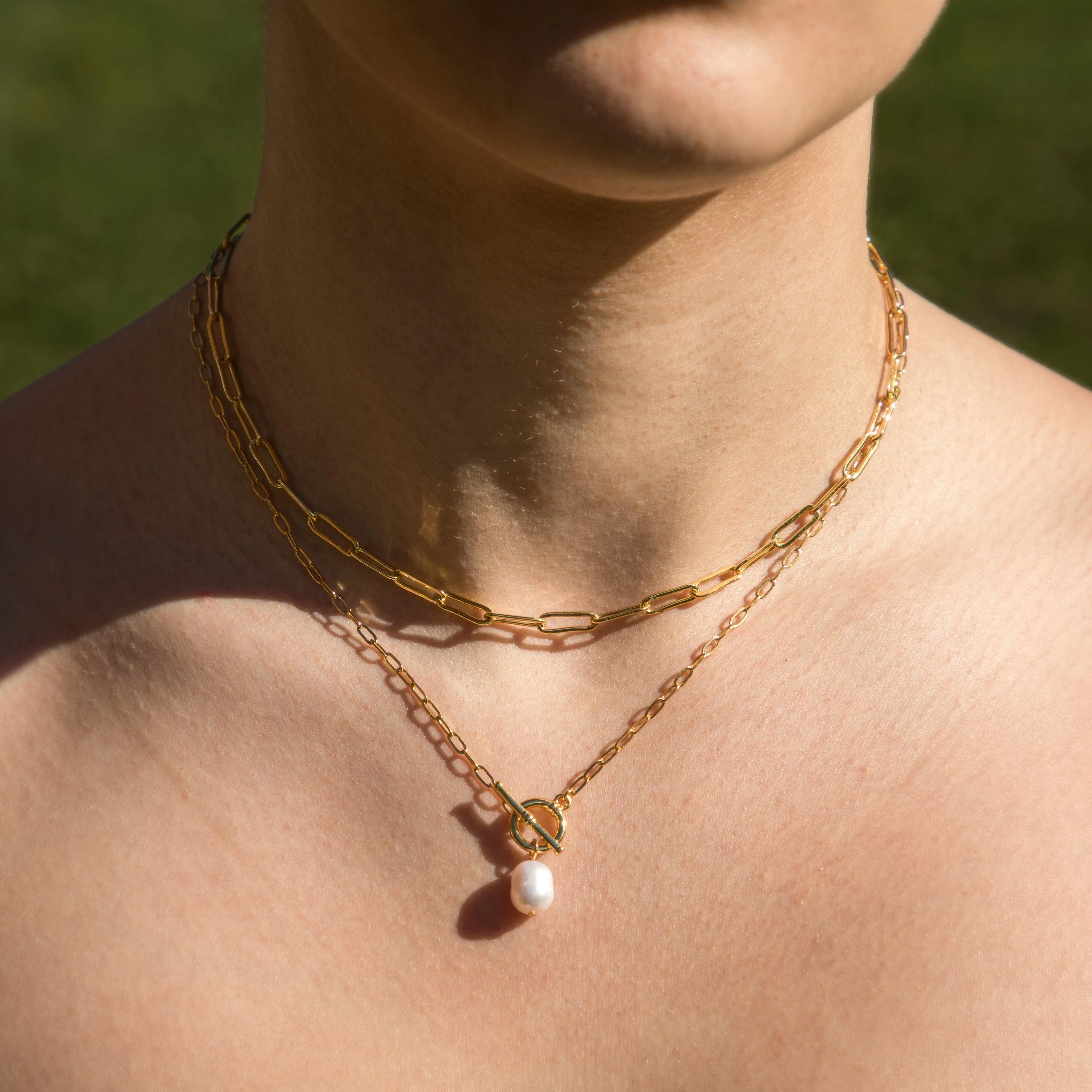 Pearl Link Necklace - Image 3